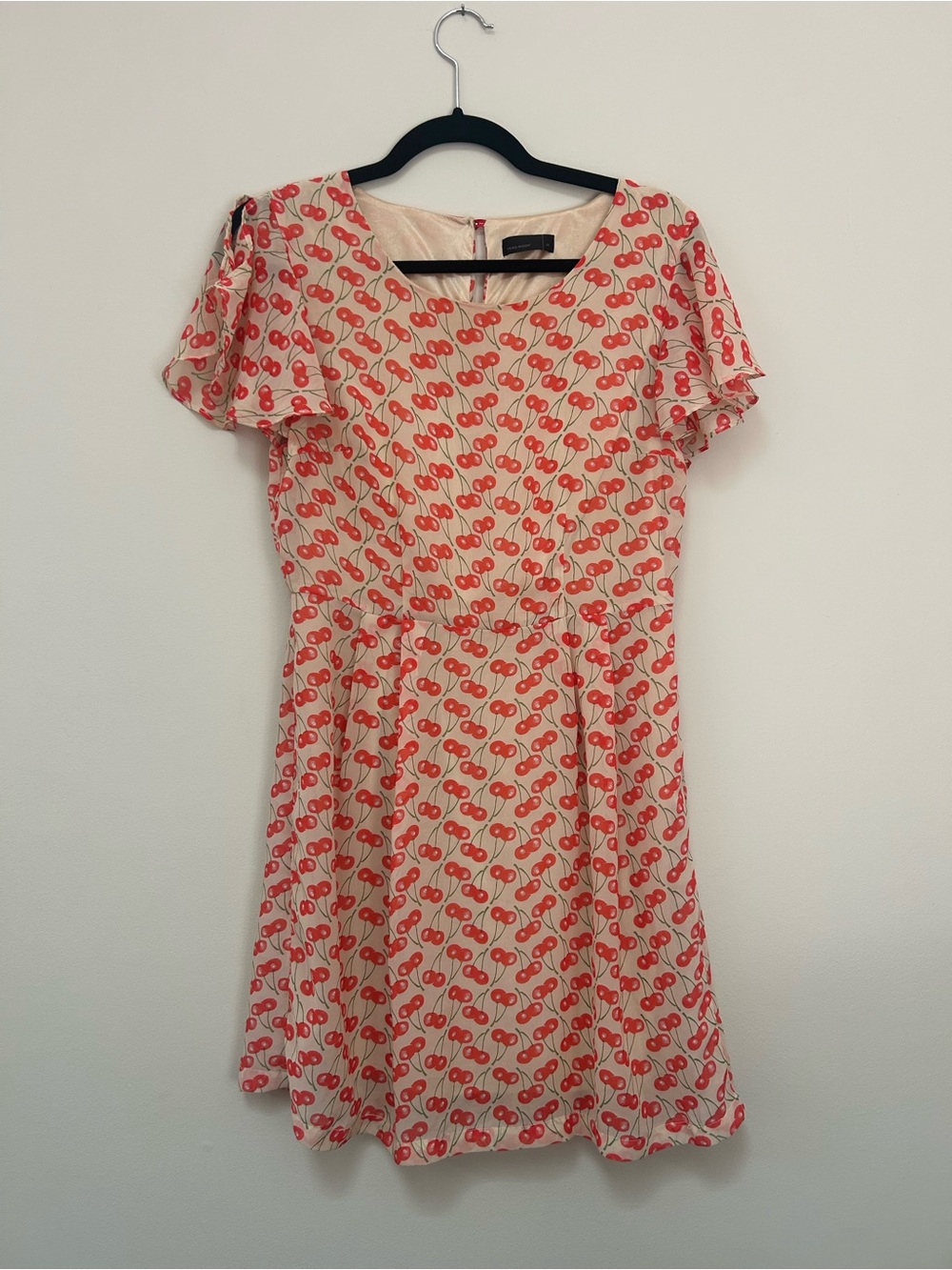 Vero Moda Cream Dress with Red Cherry Print